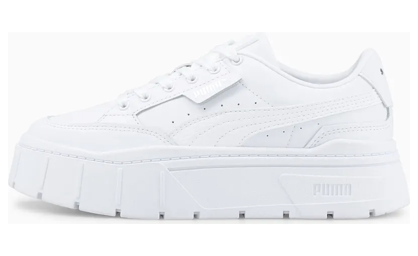 Puma Mayze Stack Leder Damen Weiß (384412-01)