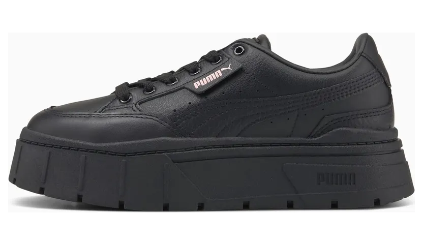 Puma Mayze Stack Leder Schwarz (384412-02)