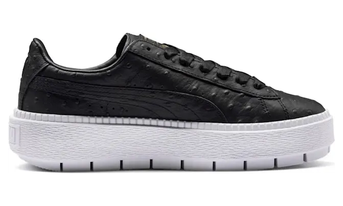 Puma PLATFORM TRACE OSTRICH “Black Ostrich” (366684-01)