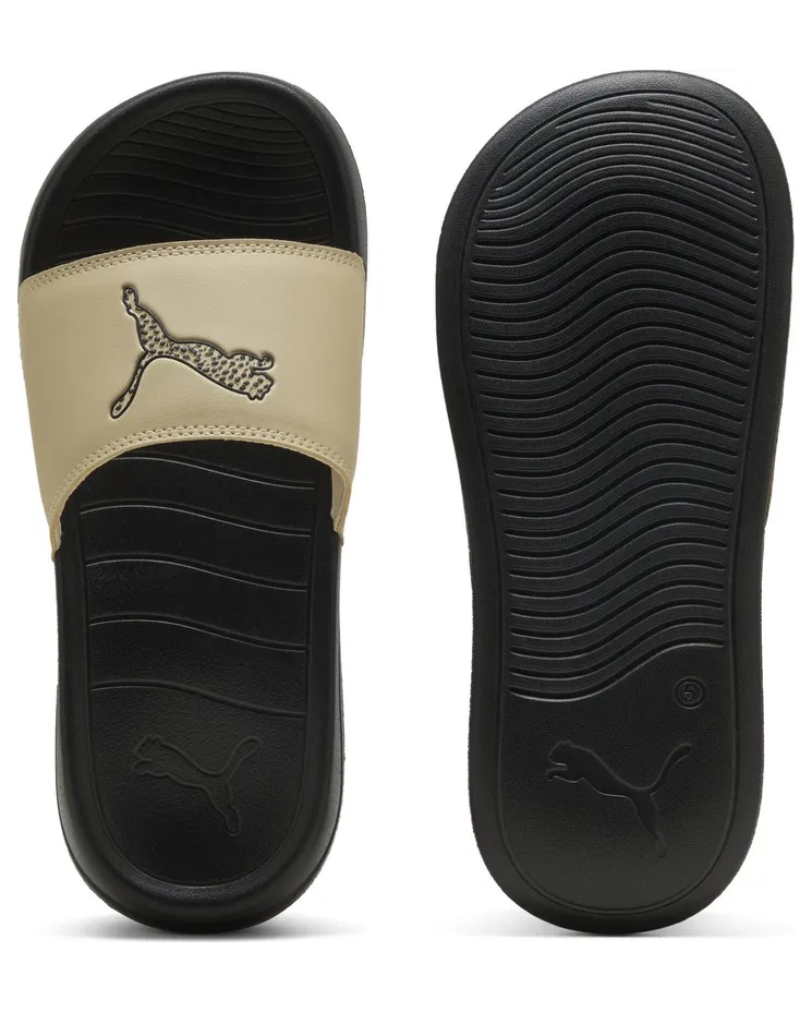 Puma Popcat 20 Topcat Slides “Toasted Almond / Puma Black” (404855_01)