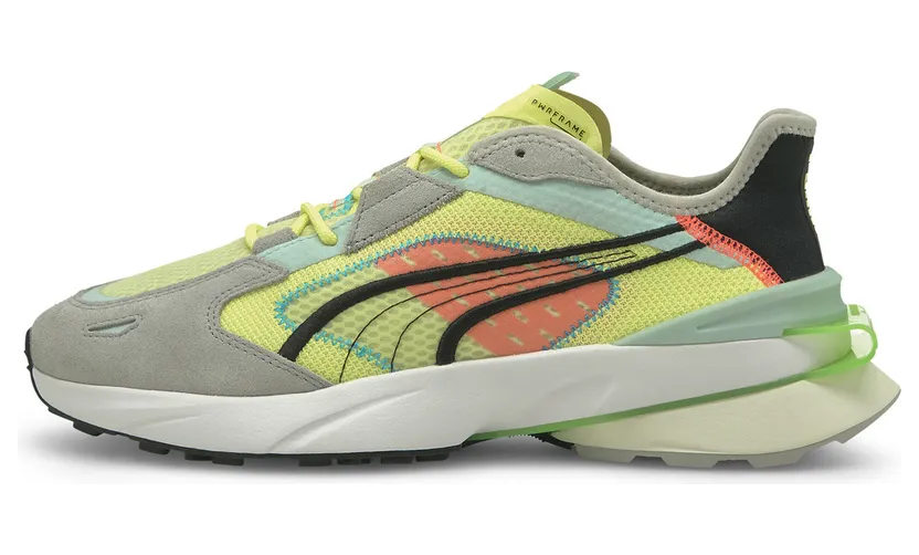 Puma PWRFRAME OP-1 Abstract Grey/Yellow/White (382649-01)