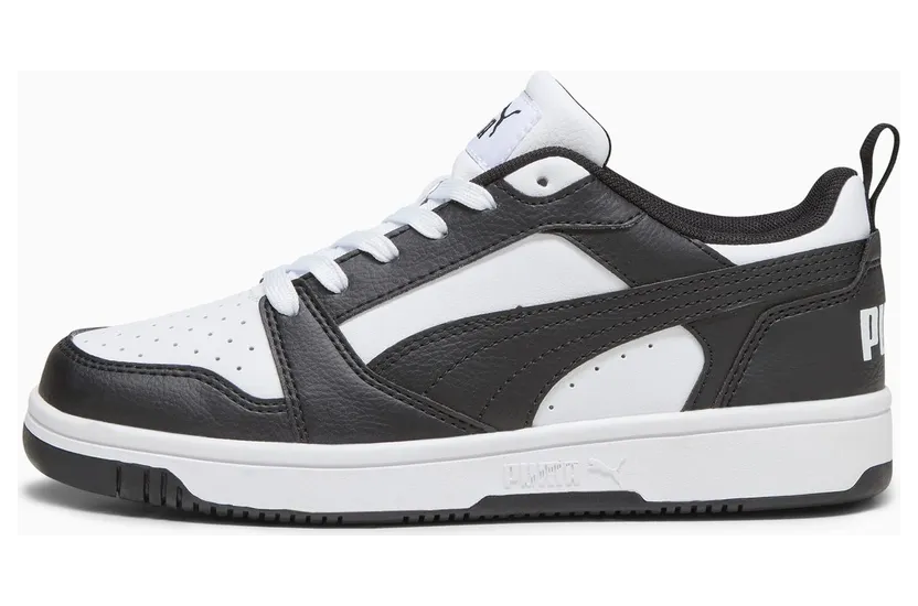 Puma Rebound V6 Lo Jugendliche Schwarz (393833-01)