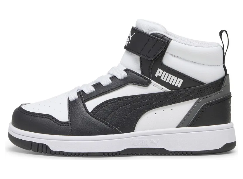 Puma Rebound V6 Mid “Puma White / Puma Black / Shadow Gray” (393832_01)