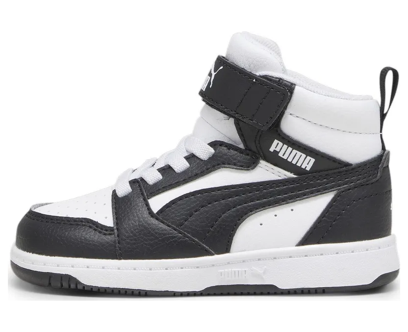 Puma Rebound V6 Mid “Puma White / Puma Black / Shadow Gray” (396542_01)