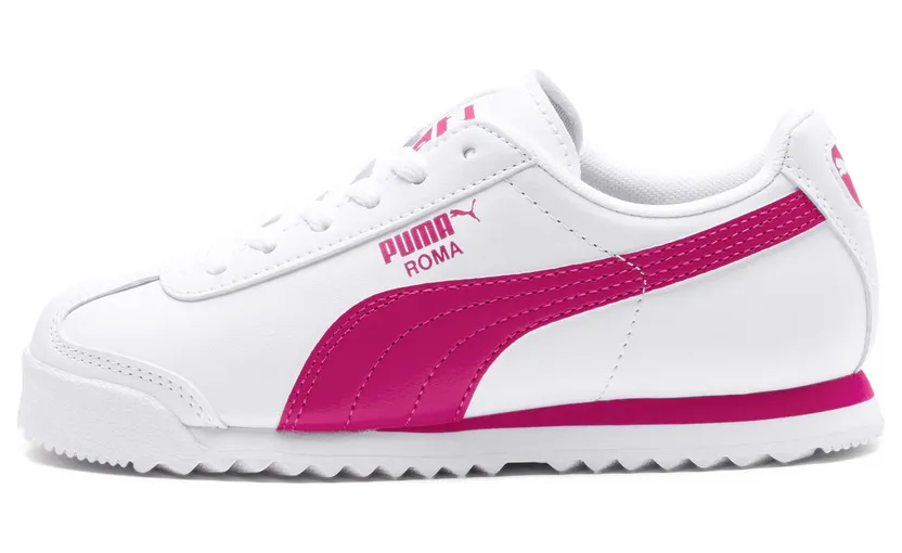Puma Roma White Fuchsia Purple (GS)