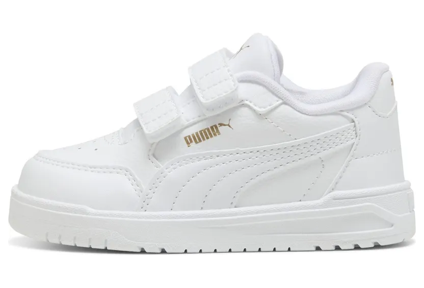 Puma Shuffle Downtown “Puma White / Puma White / Puma Gold” (403741_01)