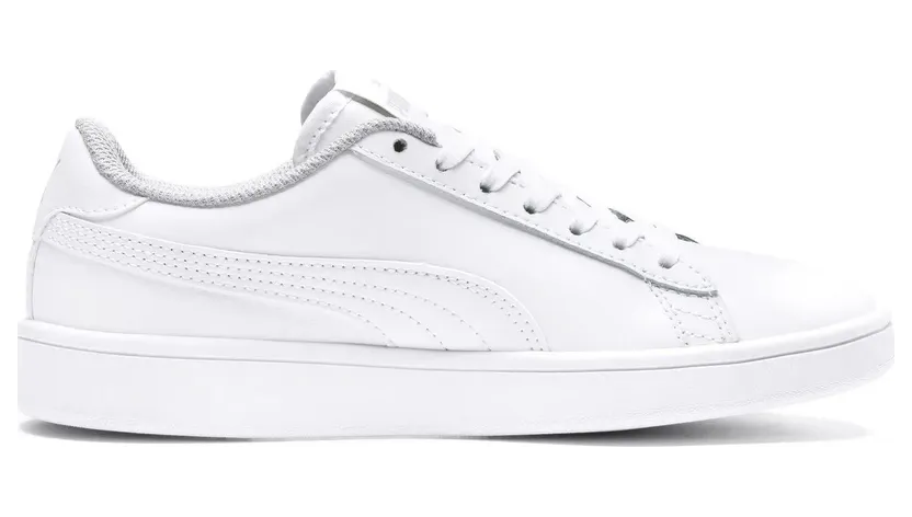 Puma Smash V2 L Kids Casual Shoes, White (PSKUPUMA36517002)