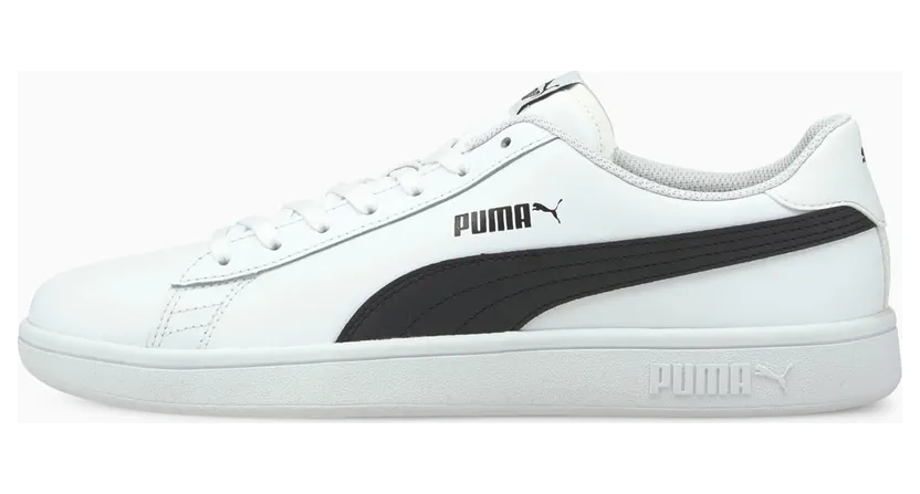 Puma Smash v2 leren White/Black (365215-01)