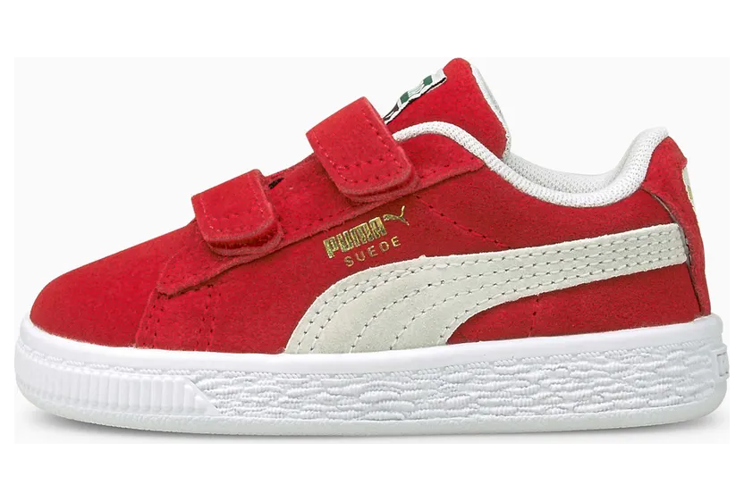 Puma Suede Classic XXI V Infants High Risk Red – Puma White (380564 02)