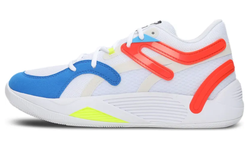 Puma TRC Blaze Court Basketballschuhe Weiß/Orange (376582-01)