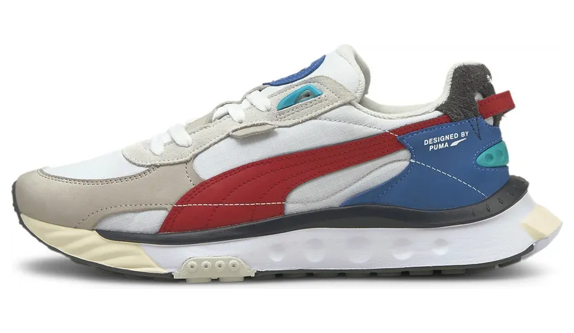 Puma Wild Rider Layers White/Red (380697-01)