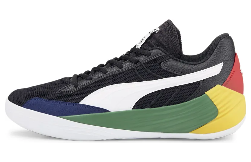 Puma x BLACK FIVES Fusion NITRO Basketballschuhe Schwarz/Grün (195691-01)