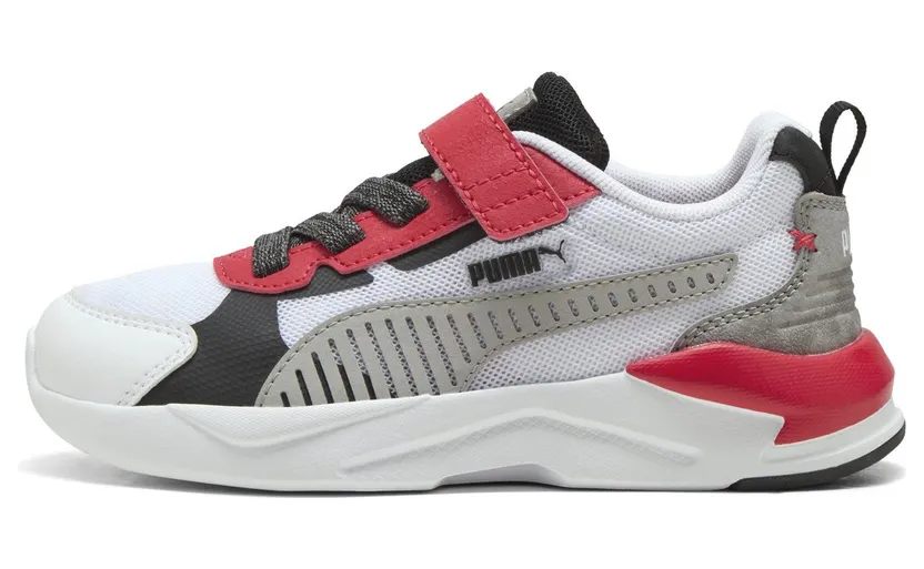 Puma X-Ray 3 MID 90s “Puma White / Gray Echo / For All Time Red” (405024_01)