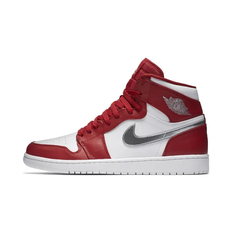 Air Jordan 1 Retro High Gym Red Metallic Silver (332550-602)