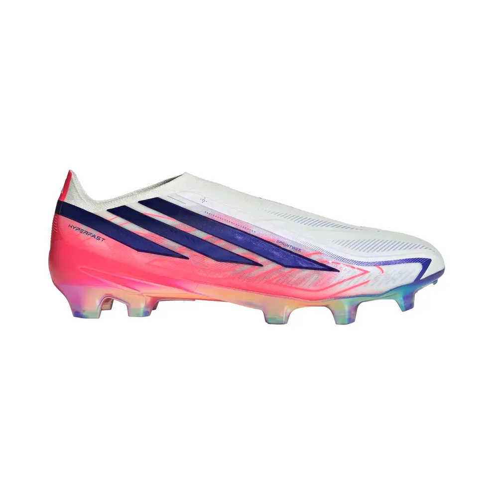 adidas F50 Hyperfast Elite Laceless Firm Ground Football Boots “Cloud White / Solar Purple / Solar Turbo” (KJ6074)