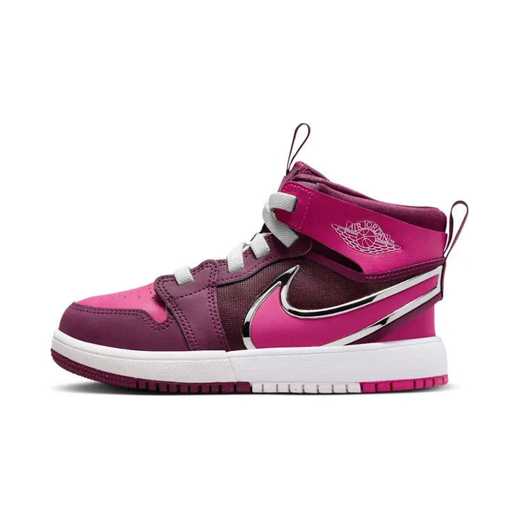 Jordan 1 Mid RM EasyOn “Bordeaux / White / Volt Tint / Active Pink” (FQ1282-600)