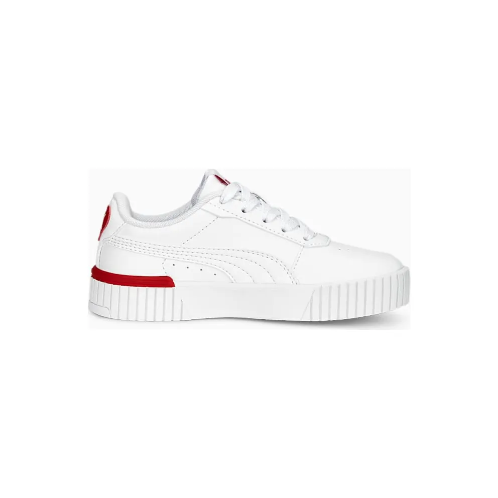 Puma Carina 2.0 Red Thread PS “White / Red” (389747-01)