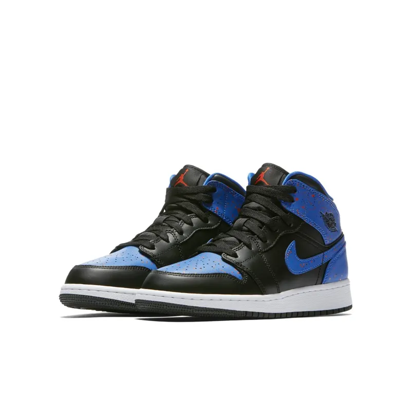 Air Jordan 1 Mid GS Black Royal (554725-048)