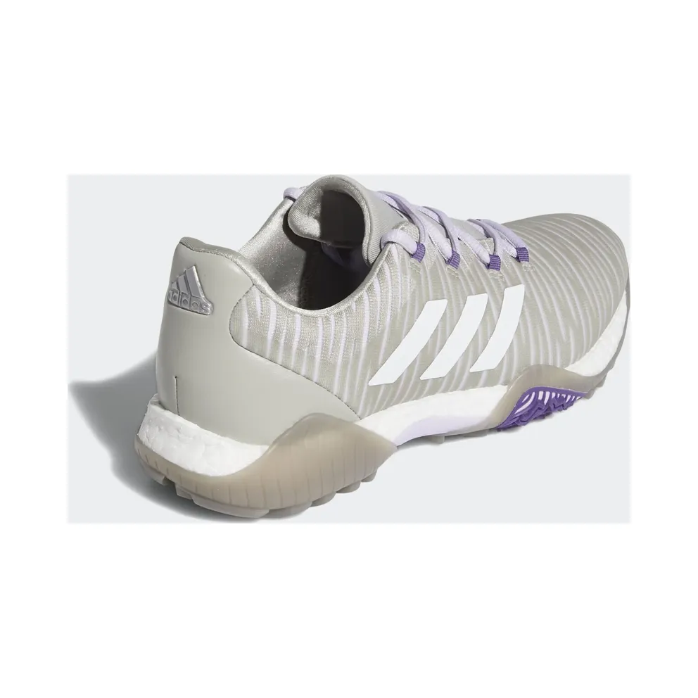Adidas CodeChaos Golf Shoes Metal Grey / Crystal White / Purple Tint (EE9340)