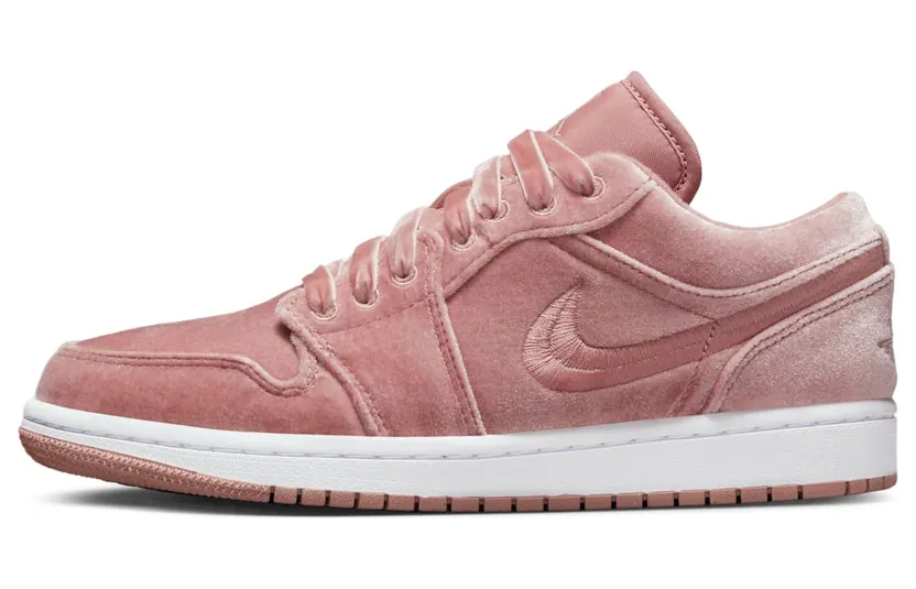 Air Jordan 1 Low Pink Velvet “Rust Pink / White” (DQ8396-600)