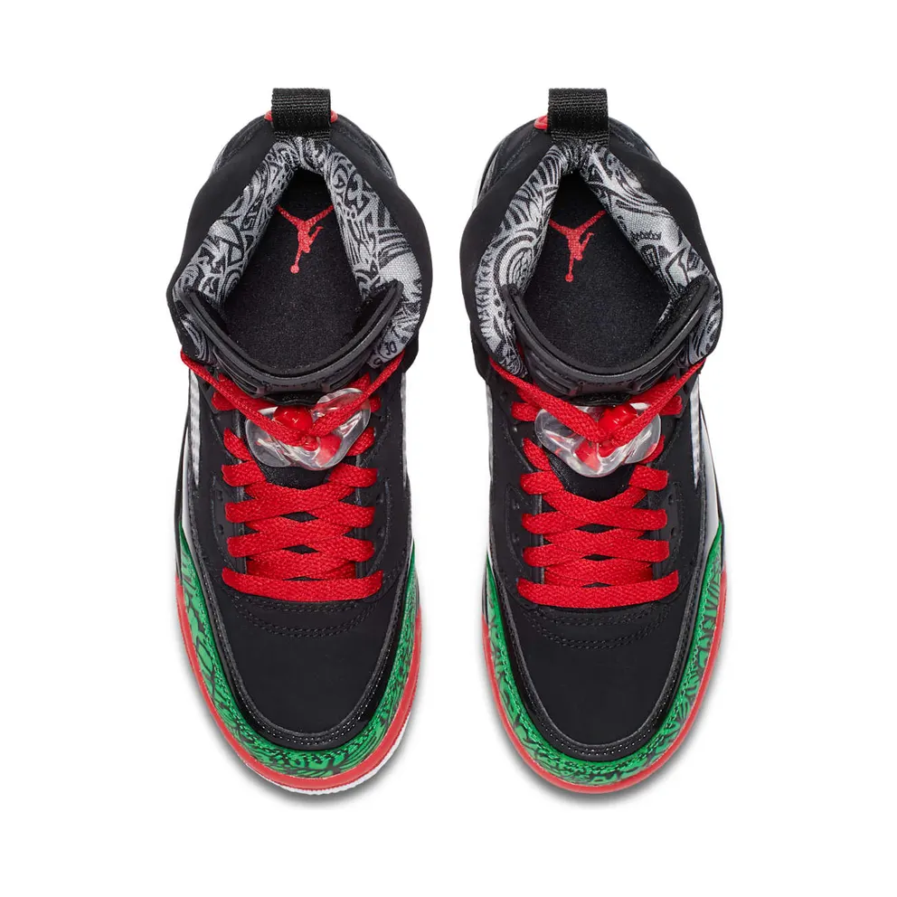 Jordan Spizike Black Varsity Red 2017 (GS) Black/Varsity Red-Classic-Green-White (317321-026)