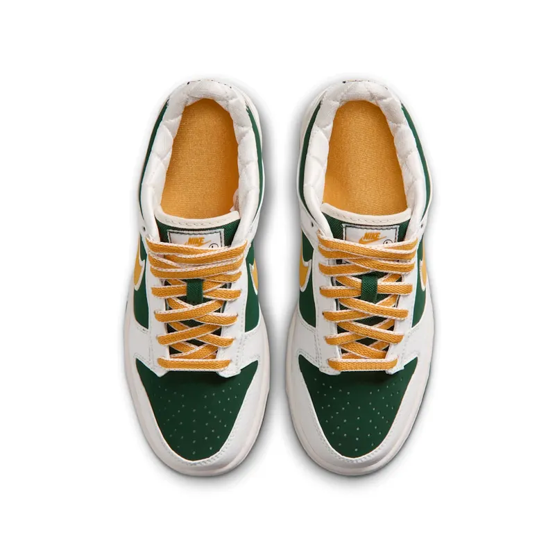 Nike Dunk Low LV8 GS “Sail / Fir / University Red / University Gold” (IV5971-100)