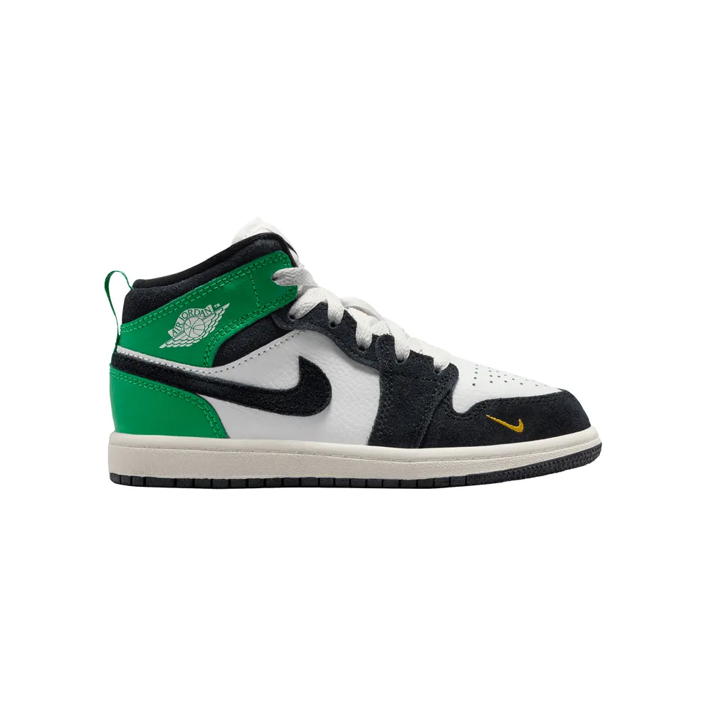 Air Jordan 1 Summit White / Lucky Green / University Gold / Black