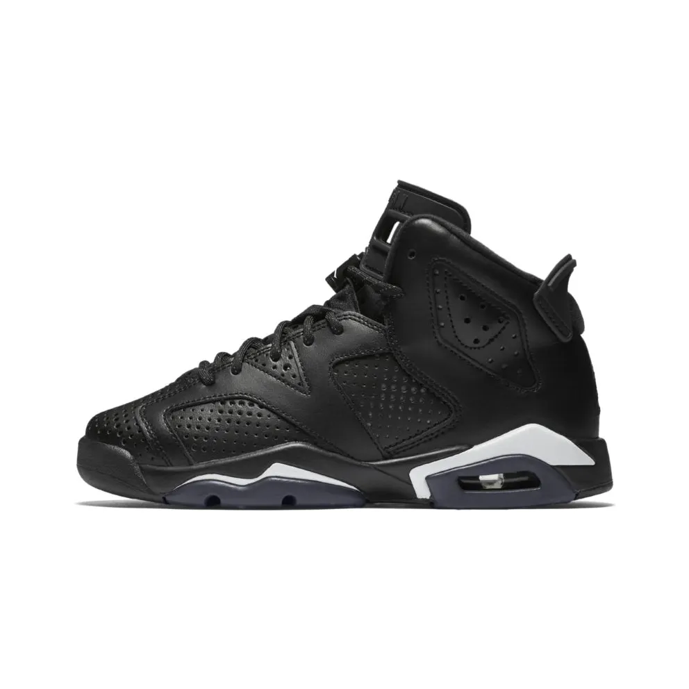 Jordan 6 Retro Black Cat (GS) Black/Black-White (384665-020)