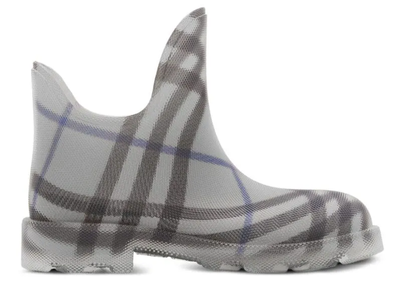 Burberry Marsh Checked Ankle Boot Grey (8088921)