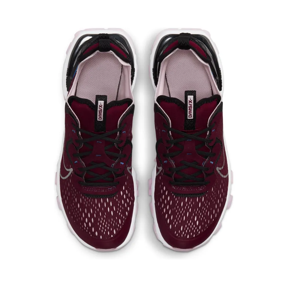Nike React Vision Red “Dark Beetroot / Black / Pink Foam / Metallic Silver” (CD6888-600)