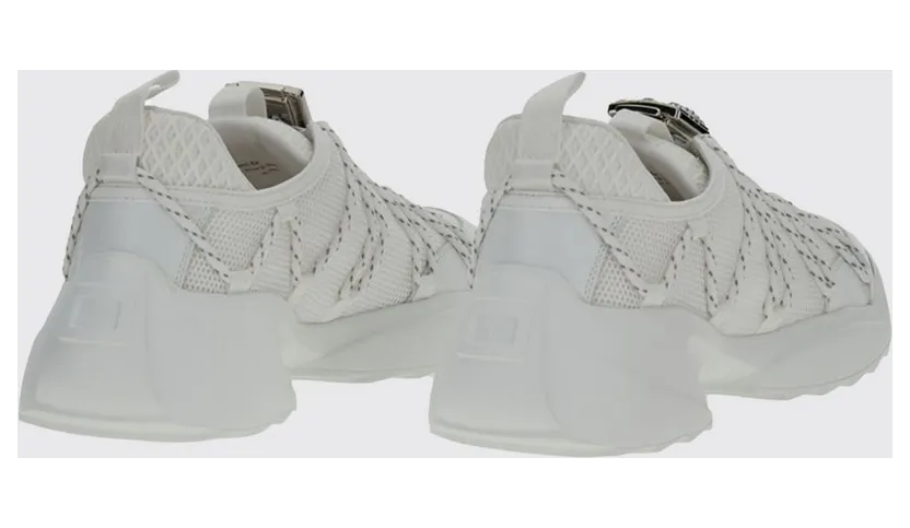 Roger Vivier Viv’ Zag Mesh Sneakers with Jewel Detail White (RVW75644240V53B001) (2)