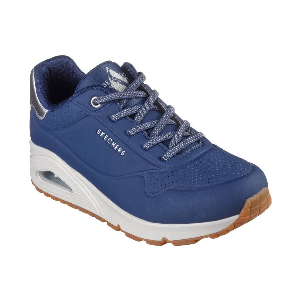 Skechers UNO – Shimmer Away Sneaker Marine/Silver