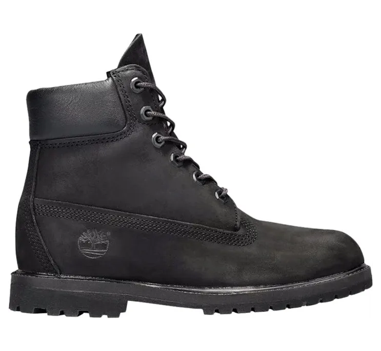 Timberland 6 Inch Premium Waterproof Boots Black Nubuck (TB08658A)