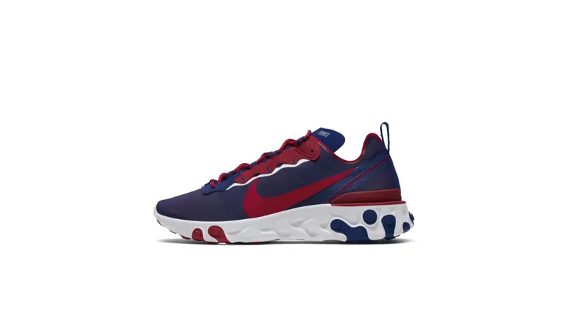 Nike React Element 55 New York Giants Rush Blue/White-Gym Red (CK4876-400)