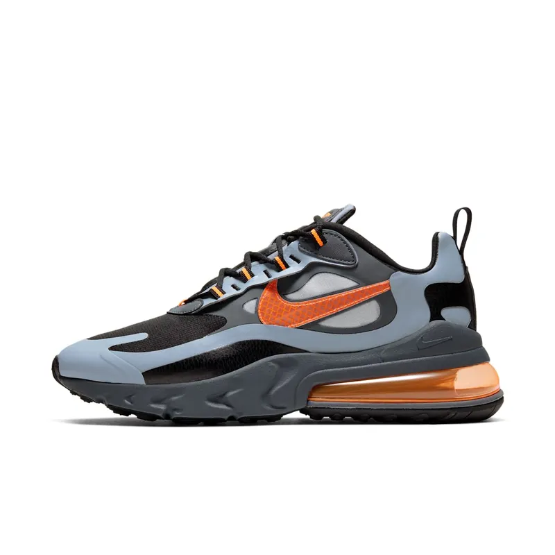 Nike Air Max 270 React Winter Wolf Grey Total Orange Wolf Grey/Black-Dark Grey-Total Orange (CD2049-006)