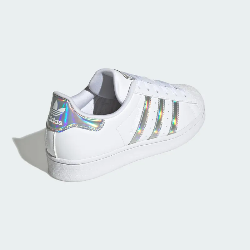 Adidas Superstar Kids White / Iridescent / Silver Dawn (IG0238)