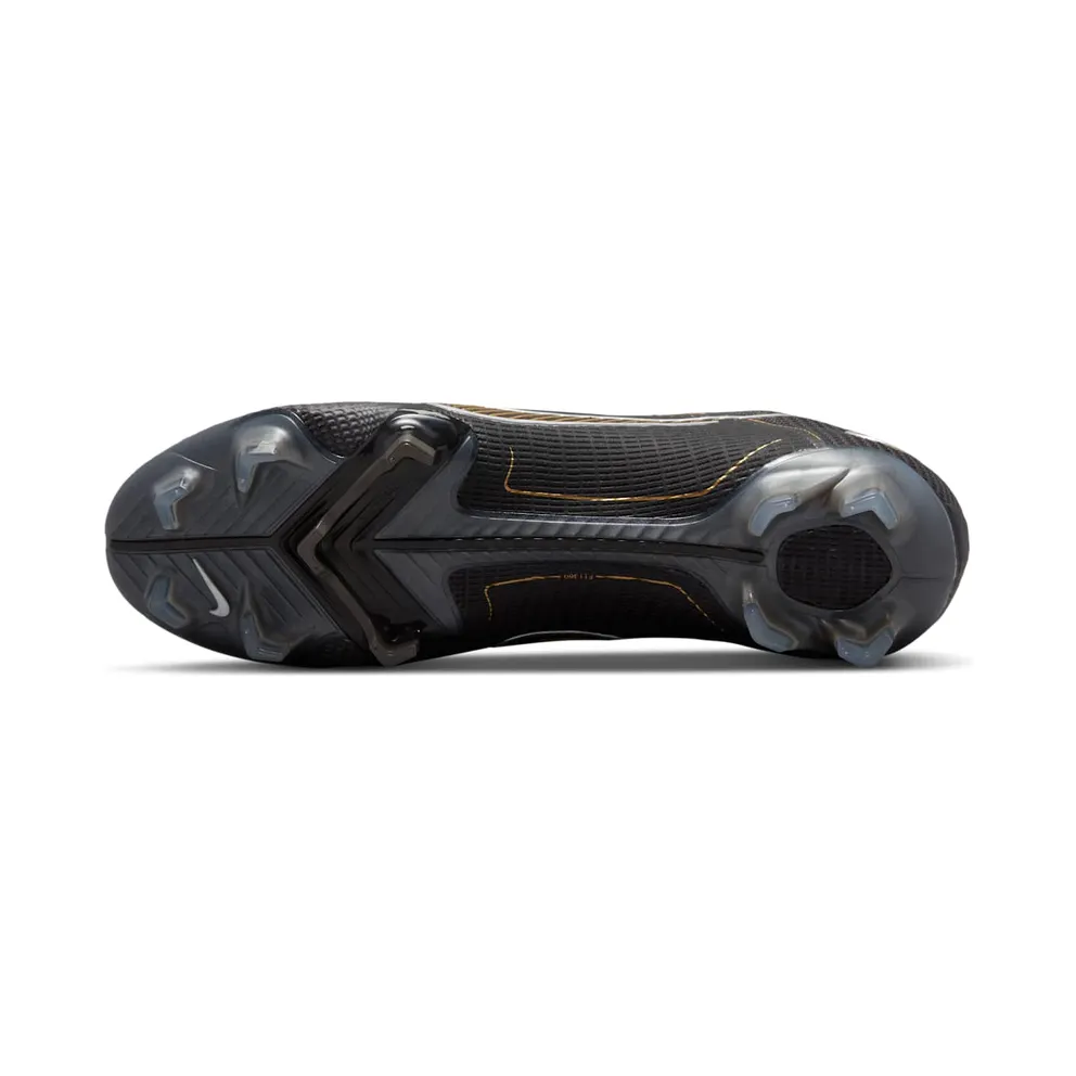 Nike Mercurial Vapor 14 Elite FG Black Metallic Silver Cave Stone Metallic Gold (DJ2837-007)