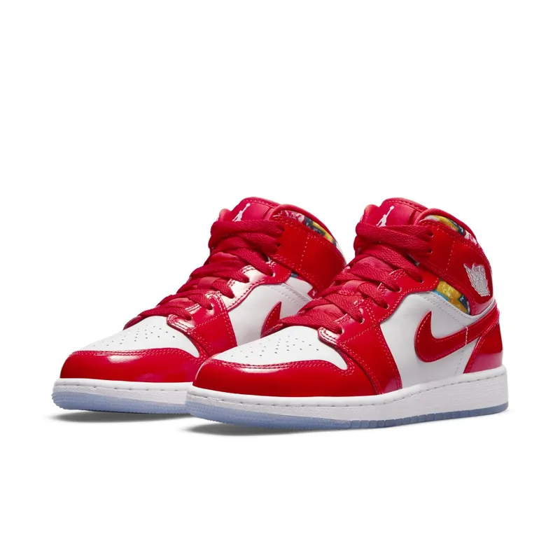 Air Jordan 1 Mid SE Barcelona Sweater (GS) (DC7248-600)