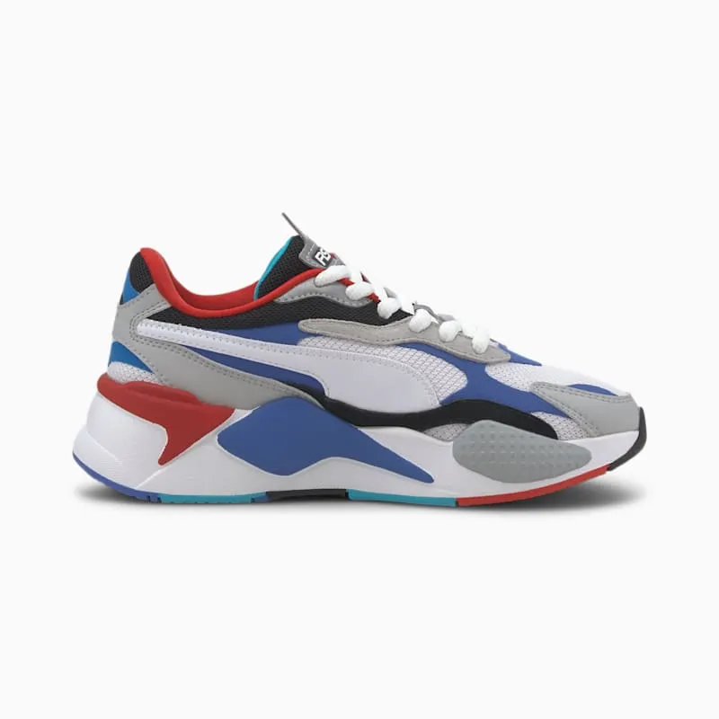 Puma RS-X 3 Puzzle White Blue Red (GS) Puma White/Dazzling Blue-High Rise (372357-05)