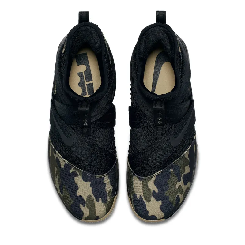 Nike LeBron Zoom Soldier 12 Camo Black/Hazel Rush-Black (AO4054-001)