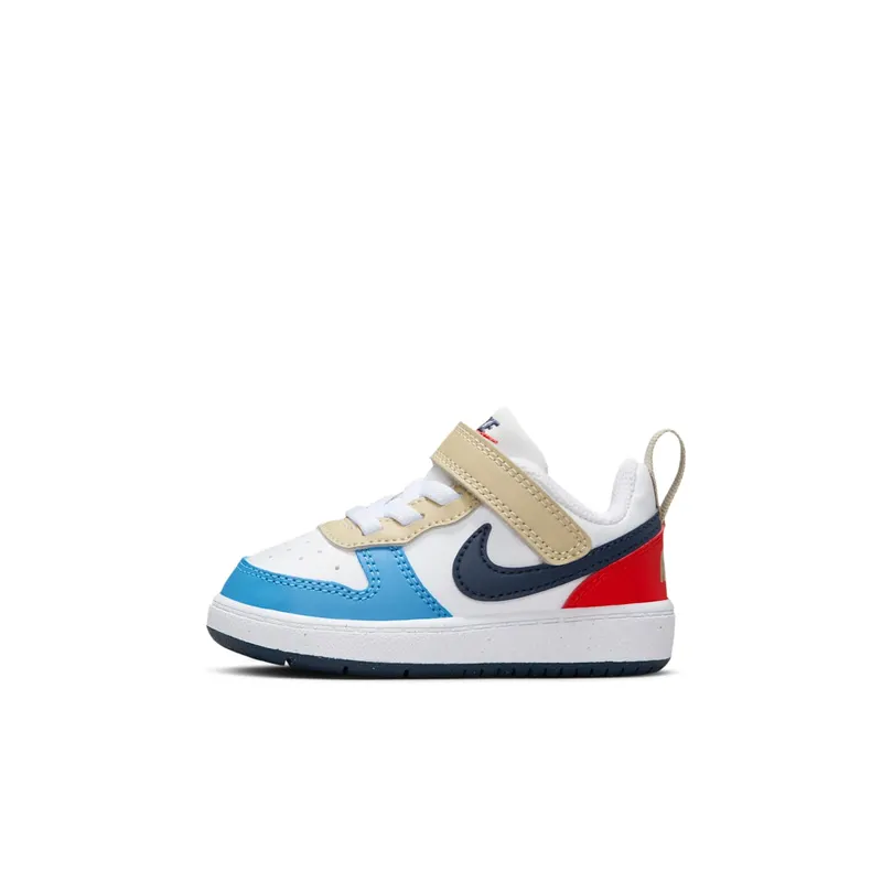 Nike Court Borough Low Recraft White Thunder Blue Light Crimson (DV5458-124)