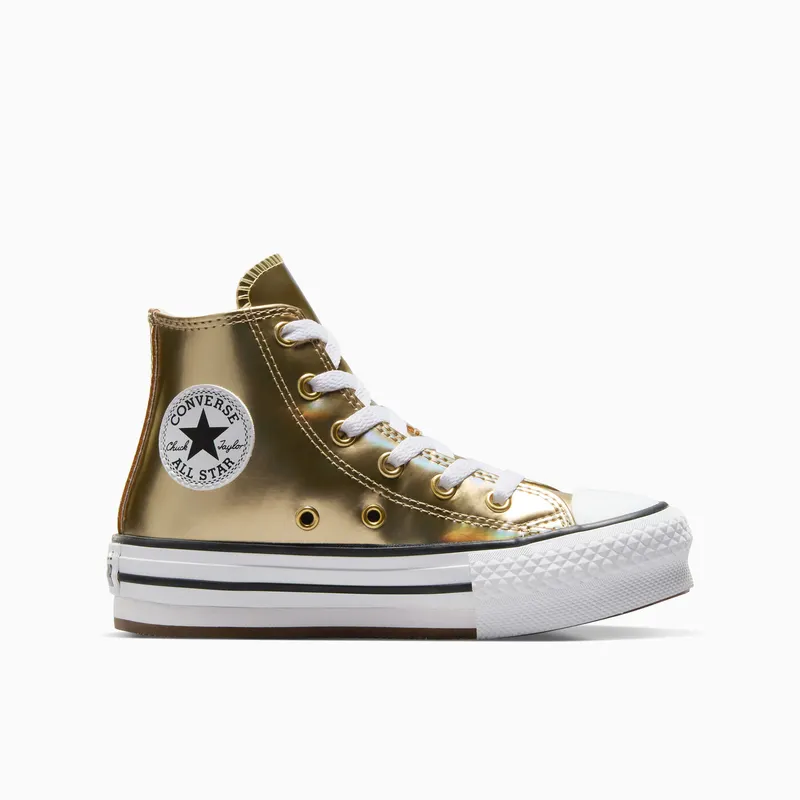 Converse Chuck Taylor All Star EVA Lift Platform Metallic Metallic Light Gold/White (A12607C)