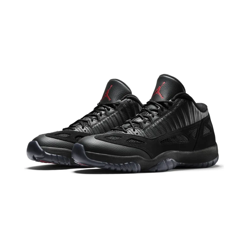 Jordan 11 Retro Low IE Referee (2015) Black/True Red (306008-003)