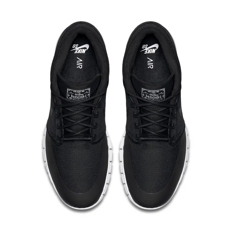 Nike SB Stefan Janoski Max Mid Black White Black/Black-Metallic Silver-White (807507-001)