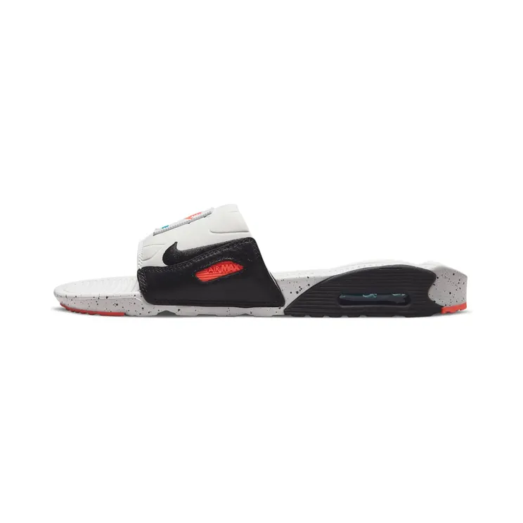 Nike Air Max 90 Slide White Turf Orange Speckled (BQ4635-102)