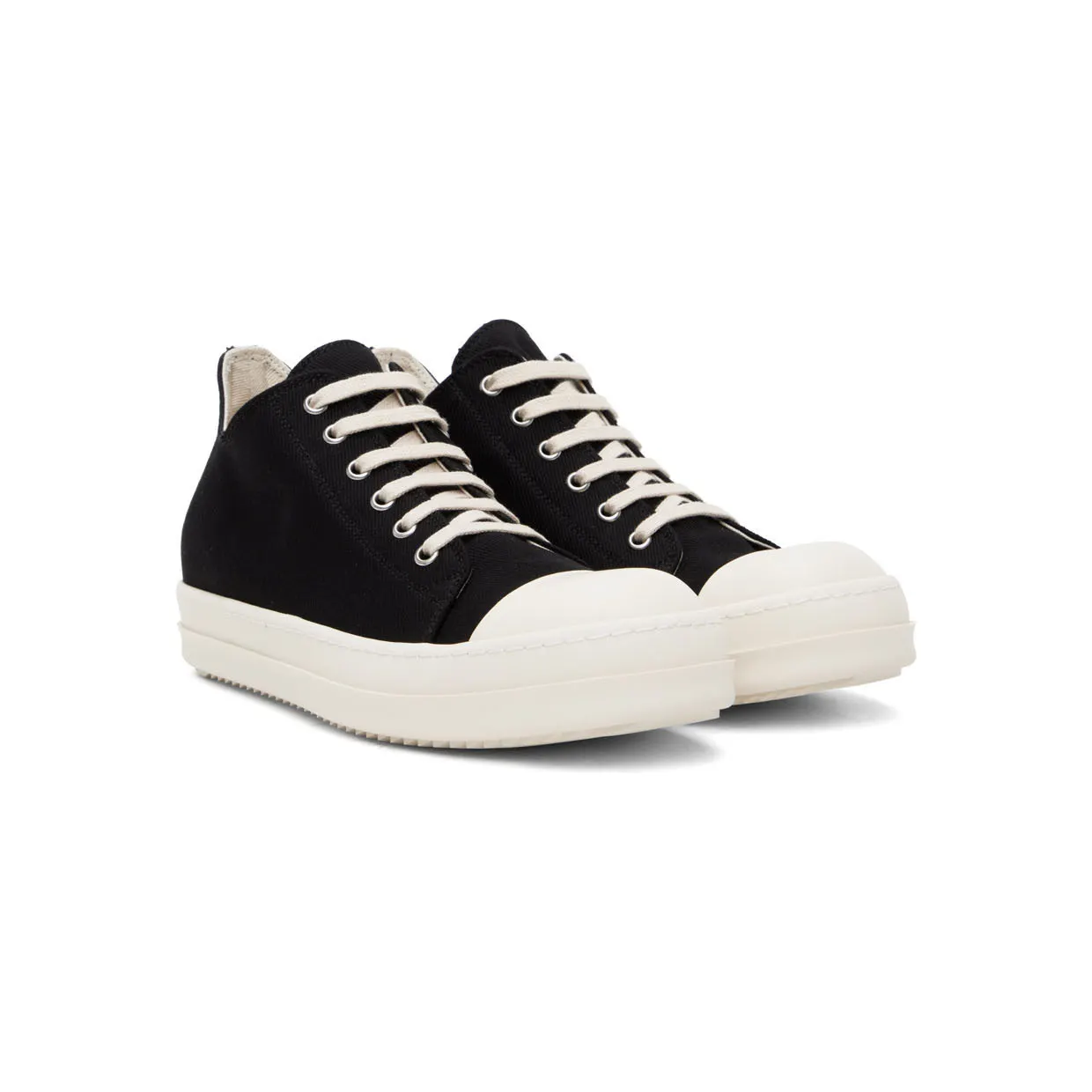 Rick Owens Drkshdw Black Denim Sneakers (DU02B4802 DQ) (4)