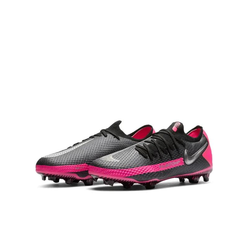 Nike Phantom GT Pro FG Black Pink Blast (GS) Black/Pink Blast-Metallic Silver (CK8473-006)