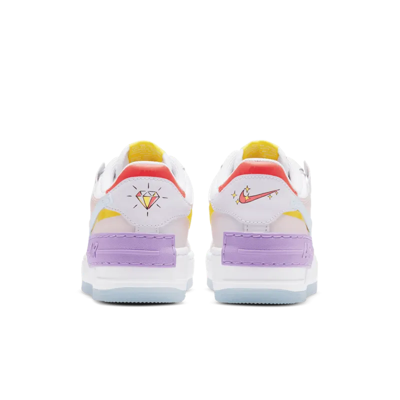 Nike Air Force 1 Shadow White Hydrogen Blue Purple (W) White/Hydrogen Blue-Purple (CW2630-141)