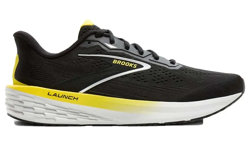 Brooks Launch Black / Cyber Yellow / Oyster (110481-1D-007)