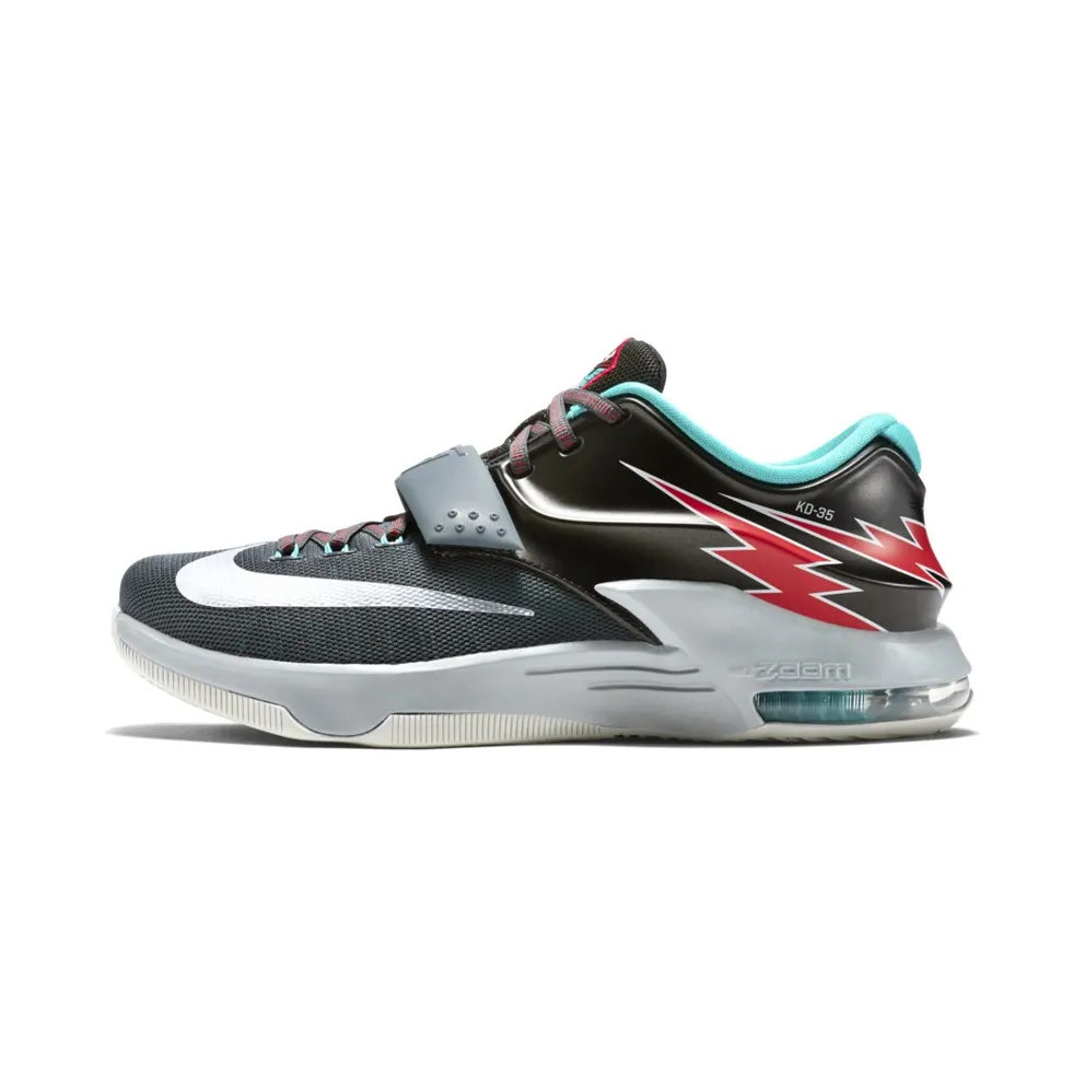 Nike KD 7 Flight Classic Charcoal/Dove Grey-Light Retro-University Red (653996-005)